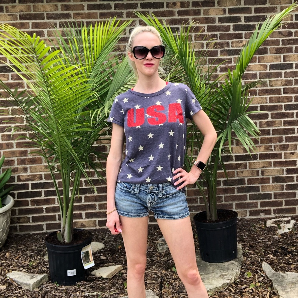 USA Heathered Tee - Picture 2 of 4